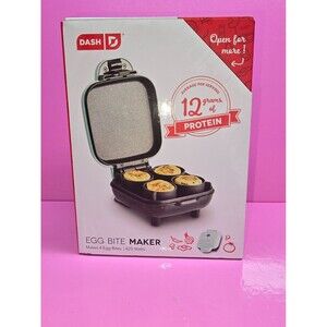 Dash Egg Bite Maker Open Box Makes 4 Egg Bites Silicone Molds - Teal